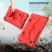 For Huawei MatePad T8 8.0 2020 Butterfly Bracket EVA Shockproof Tablet Case(Red)