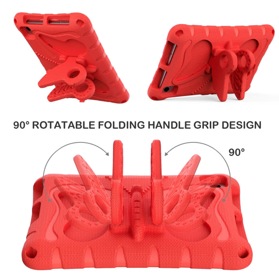 For Huawei MatePad T8 8.0 2020 Butterfly Bracket EVA Shockproof Tablet Case(Red)