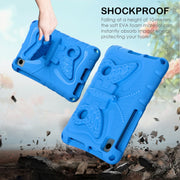 For Huawei MatePad T8 8.0 2020 Butterfly Bracket EVA Shockproof Tablet Case(Blue)