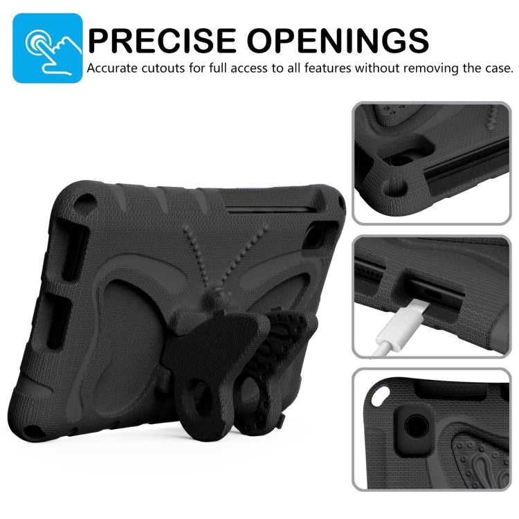 For TCL Tab 8 LE / WiFi 2023 Butterfly Bracket EVA Shockproof Tablet Case(Black)