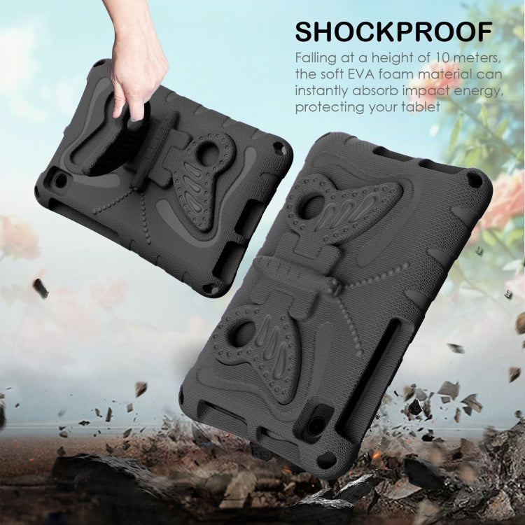 For TCL Tab 8 LE / WiFi 2023 Butterfly Bracket EVA Shockproof Tablet Case(Black)