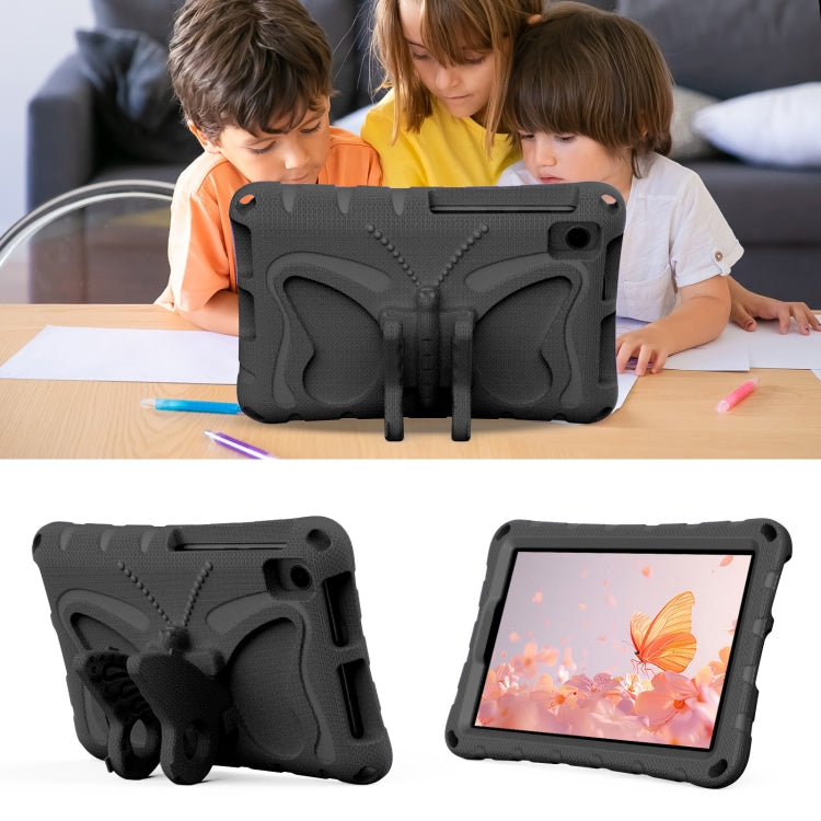 For TCL Tab 8 LE / WiFi 2023 Butterfly Bracket EVA Shockproof Tablet Case(Black)
