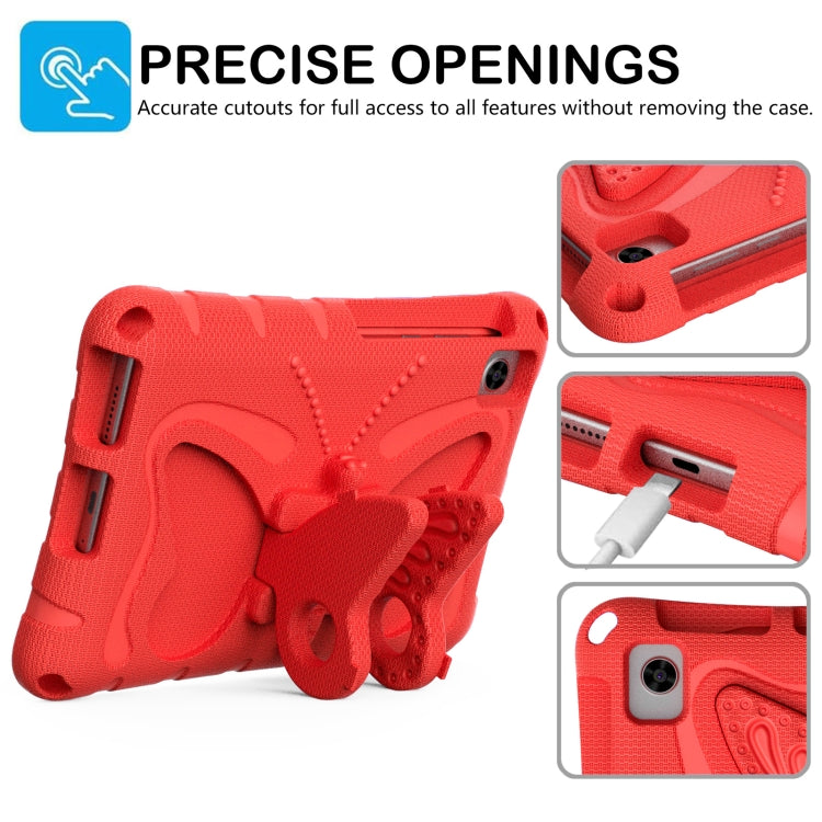 For TCL Tab 8 LE / WiFi 2023 Butterfly Bracket EVA Shockproof Tablet Case(Red)