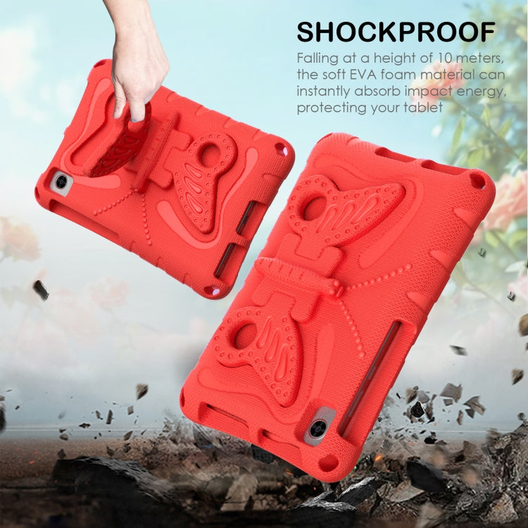 For TCL Tab 8 LE / WiFi 2023 Butterfly Bracket EVA Shockproof Tablet Case(Red)