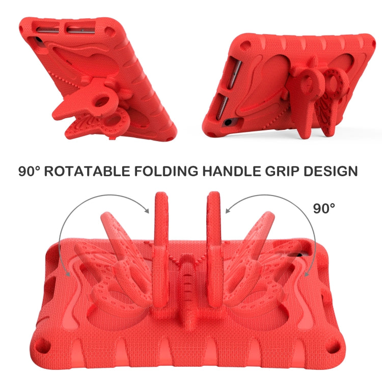 For TCL Tab 8 LE / WiFi 2023 Butterfly Bracket EVA Shockproof Tablet Case(Red)