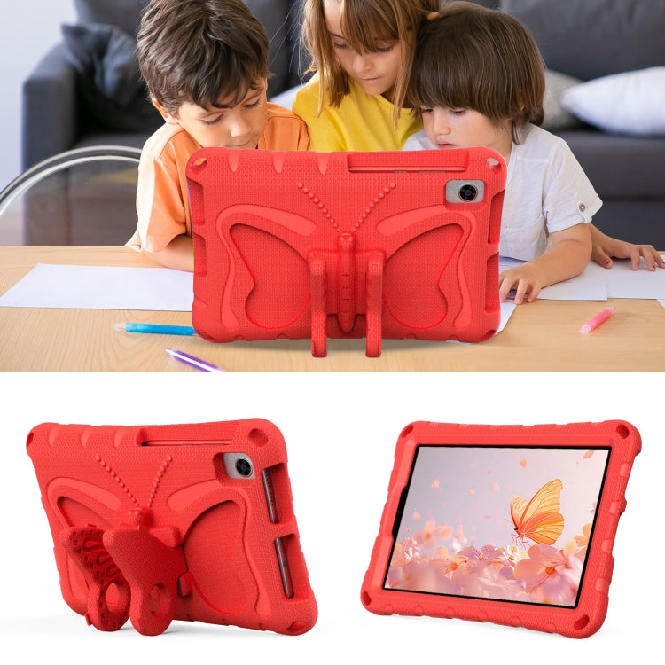 For TCL Tab 8 LE / WiFi 2023 Butterfly Bracket EVA Shockproof Tablet Case(Red)