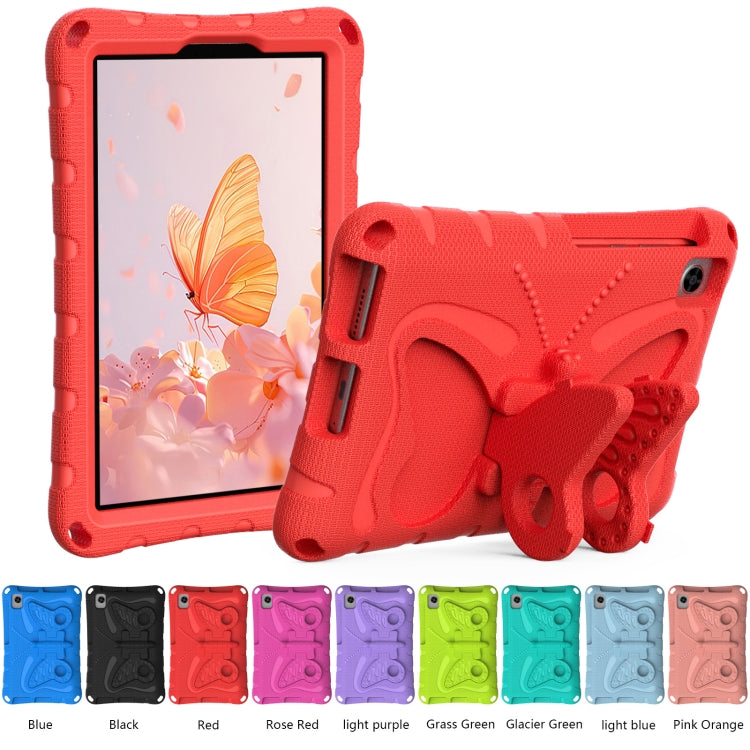 For TCL Tab 8 LE / WiFi 2023 Butterfly Bracket EVA Shockproof Tablet Case(Red)