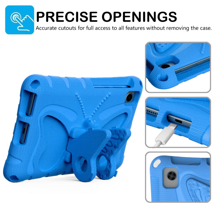 For TCL Tab 8 LE / WiFi 2023 Butterfly Bracket EVA Shockproof Tablet Case(Blue)
