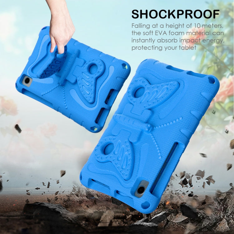 For TCL Tab 8 LE / WiFi 2023 Butterfly Bracket EVA Shockproof Tablet Case(Blue)