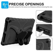 For Amazon Kindle Fire Max 11 2023 Butterfly Bracket EVA Shockproof Tablet Case(Black)