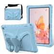 For Amazon Kindle Fire Max 11 2023 Butterfly Bracket EVA Shockproof Tablet Case(Light Blue) - Amazon by PMC TechLife | Online Shopping South Africa | PMC TechLife | Buy Now Pay Later Mobicred