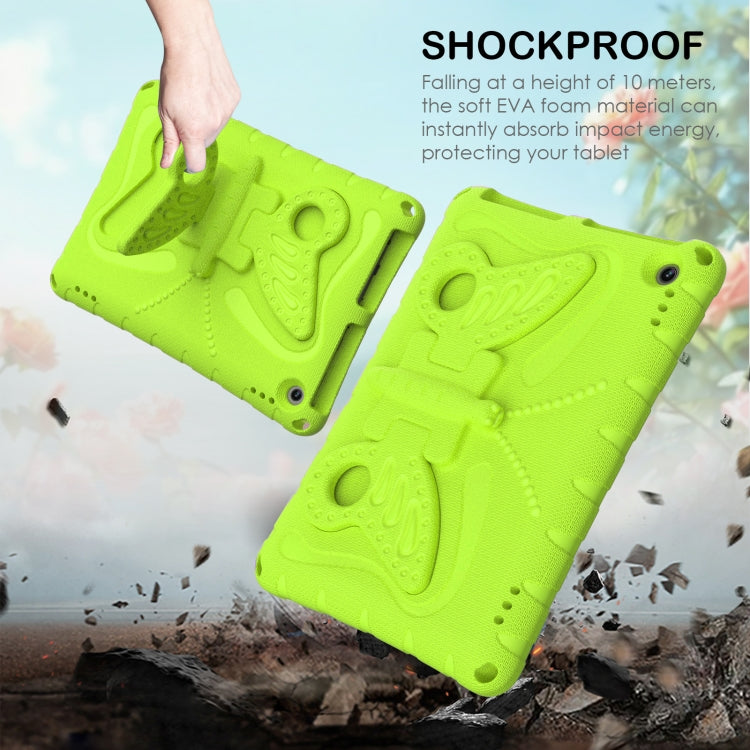 For Amazon Kindle Fire Max 11 2023 Butterfly Bracket EVA Shockproof Tablet Case(Grass Green)