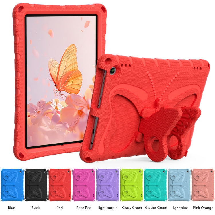 For Amazon Kindle Fire Max 11 2023 Butterfly Bracket EVA Shockproof Tablet Case(Red)