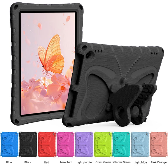 For Amazon Kindle Fire HD10 2021/2023 Butterfly Bracket EVA Shockproof Tablet Case(Black)