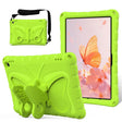 For Amazon Kindle Fire HD10 2021/2023 Butterfly Bracket EVA Shockproof Tablet Case(Grass Green) - Amazon by PMC TechLife | Online Shopping South Africa | PMC TechLife | Buy Now Pay Later Mobicred