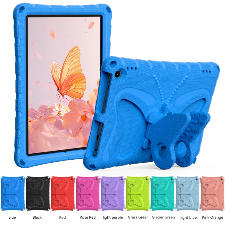 For Amazon Kindle Fire HD10 2021/2023 Butterfly Bracket EVA Shockproof Tablet Case(Blue)
