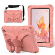 For Amazon Kindle Fire HD7 2022 Butterfly Bracket EVA Shockproof Tablet Case(Pink Orange) - Amazon by PMC TechLife | Online Shopping South Africa | PMC TechLife | Buy Now Pay Later Mobicred