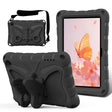 For Amazon Kindle Fire HD7 2022 Butterfly Bracket EVA Shockproof Tablet Case(Black) - Amazon by PMC TechLife | Online Shopping South Africa | PMC TechLife | Buy Now Pay Later Mobicred