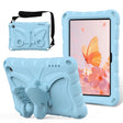 For Amazon Kindle Fire HD7 2022 Butterfly Bracket EVA Shockproof Tablet Case(Light Blue) - Amazon by PMC TechLife | Online Shopping South Africa | PMC TechLife | Buy Now Pay Later Mobicred