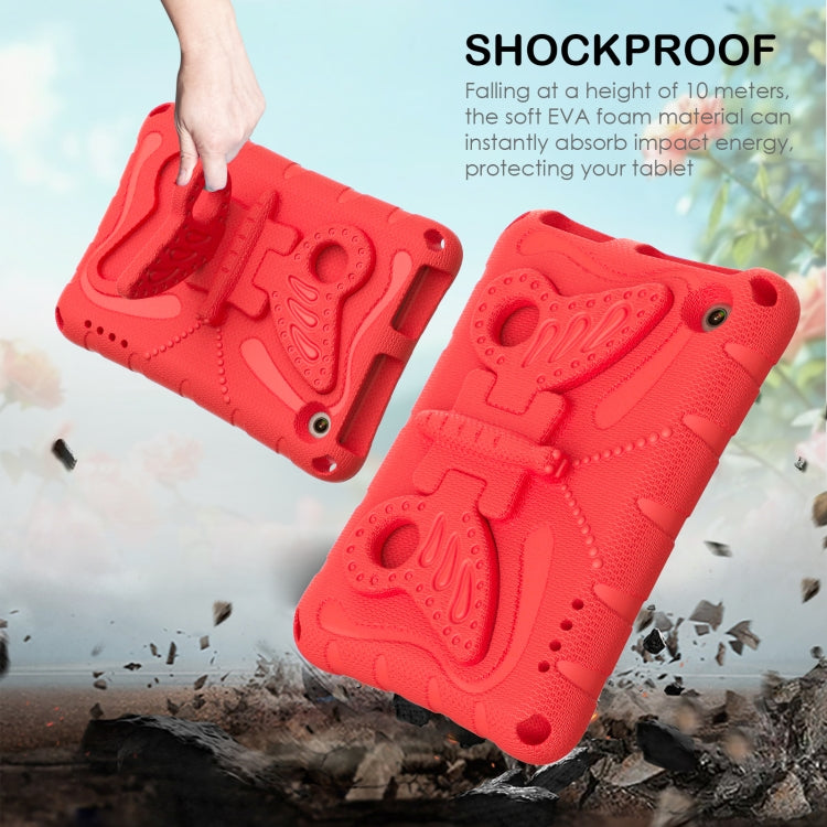For Amazon Kindle Fire HD7 2022 Butterfly Bracket EVA Shockproof Tablet Case(Red)