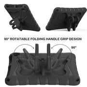 For Amazon Kindle Fire HD8 /8 Plus 2020/2022 Butterfly Bracket EVA Shockproof Tablet Case(Black)