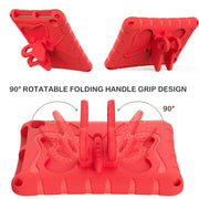 For Amazon Kindle Fire HD8 /8 Plus 2020/2022 Butterfly Bracket EVA Shockproof Tablet Case(Red)