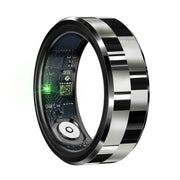 R9 SIZE 8 Smart Ring, Support Wellness Tracking / Gesture Control / Somatosensory Games(Black)