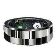 R9 SIZE 8 Smart Ring, Support Wellness Tracking / Gesture Control / Somatosensory Games(Black)