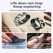 R9 SIZE 8 Smart Ring, Support Wellness Tracking / Gesture Control / Somatosensory Games(Silver)