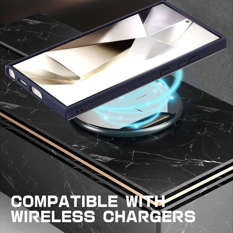 For Samsung Galaxy S25+ 5G Transparent TPU Hybrid PC Magsafe Phone Case(Black)