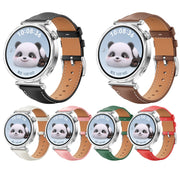 For Huawei Watch GT 5 41mm Women Silver Buckle Genuine Leather Watch Band(Red)