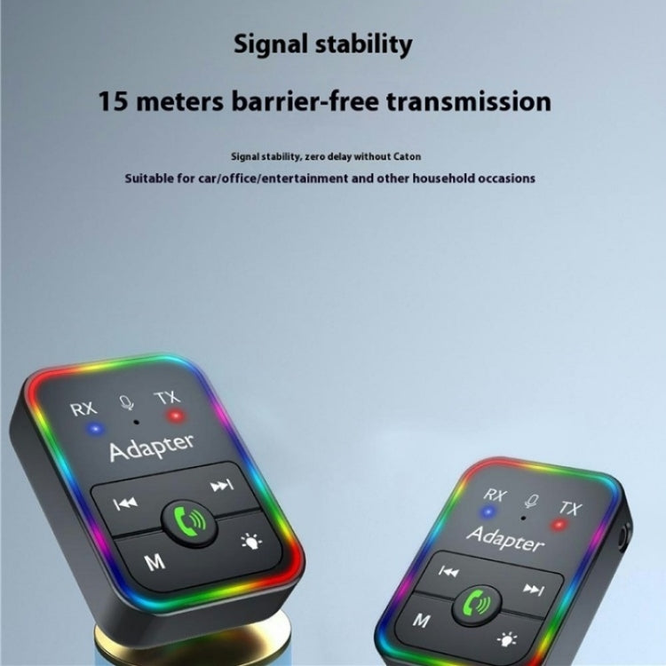 Q9 Support TF Card Playback 2-in-1 Bluetooth 5.3 Wireless Transmitter / Receiver MP3 Player
