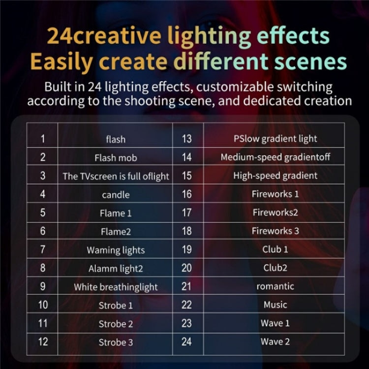 C60R 60W RGB Stage Lamp Professional Video Photography COB Fill Light, Plug:UK Plug