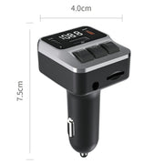 C65 Dual Type-C Port PD 30W Fast Charging Adapter Car Bluetooth FM Transmitter