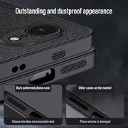 For iPhone 16e Tree Bark Leather Shockproof Phone Case(Blue)
