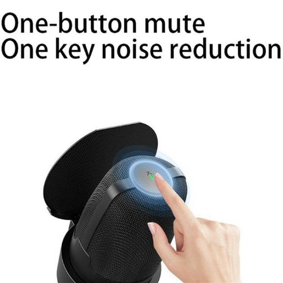 ME9 USB Microphone ENC Noise Reduction Desktop Microphone With RGB Light(Pink)
