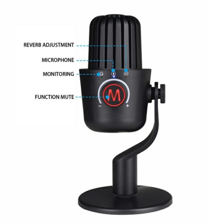 PDO-20 USB Gaming Desktop Microphone Noise Reduction Condenser Microphone(White)