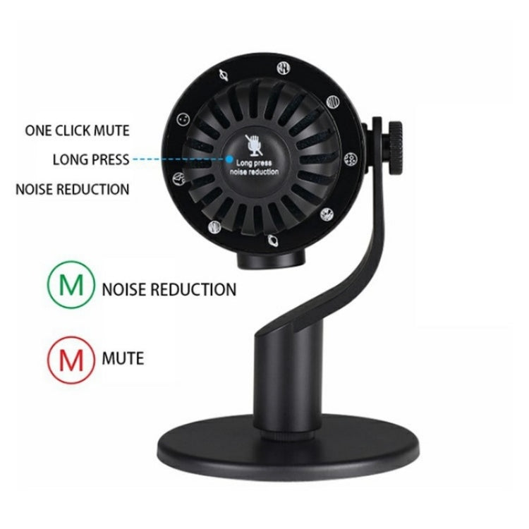 PDO-20 USB Gaming Desktop Microphone Noise Reduction Condenser Microphone(White)
