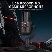 PDO-20 USB Gaming Desktop Microphone Noise Reduction Condenser Microphone(White)