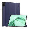 For Honor Pad X8a 11 ENKAY Tri-fold Custer Texture Leather Protective Tablet Case(Dark Blue) - Honor by ENKAY | Online Shopping South Africa | PMC TechLife | Buy Now Pay Later Mobicred