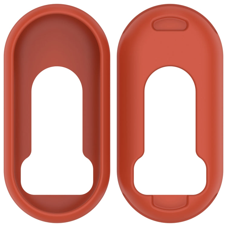 For Xiaomi Smart Band 9 Glossy Surface Silicone Watch Protective Case(Original Red)