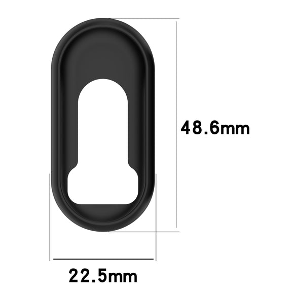 For Xiaomi Mi Band 8 Glossy Surface Silicone Watch Protective Case(Original Red)