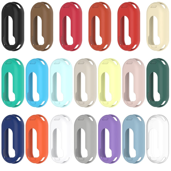 For Xiaomi Mi Band 8 Glossy Surface Silicone Watch Protective Case(Original Red)