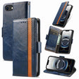 For iPhone 16e CaseNeo Splicing Dual Magnetic Buckle Leather Phone Case(Blue) - free shipping - PMC TechLife - Order now!
