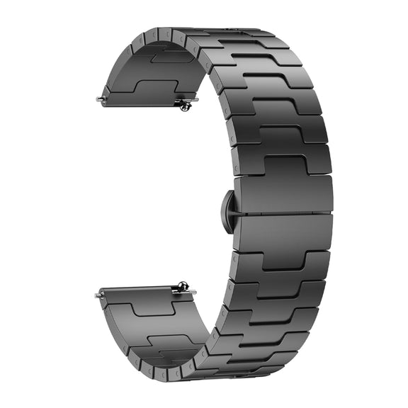 For Garmin Forerunner 255 Titanium Alloy 22mm Metal Watch Band(Titanium Color)