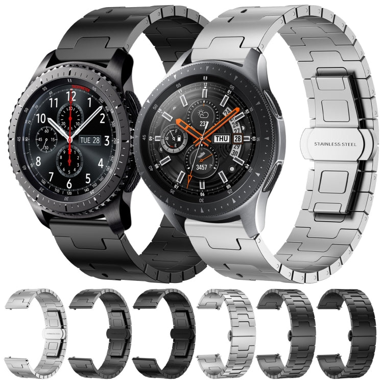 For Samsung Galaxy Gear S3 Classic Titanium Alloy 22mm Metal Watch Band(Silver)