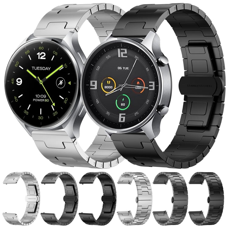For Xiaomi Watch 2 Titanium Alloy 22mm Metal Watch Band(Titanium Color)