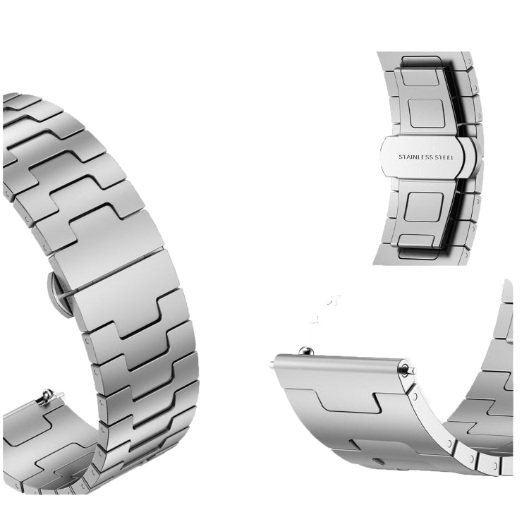 For Xiaomi Watch S1 Active Titanium Alloy 22mm Metal Watch Band(Silver)