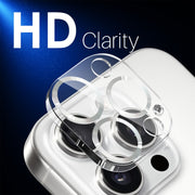 For iPhone 16 Pro / 16 Pro Max NORTHJO Camera Lens Protector CD Veins 3D Tempered Glass Film(Silver)