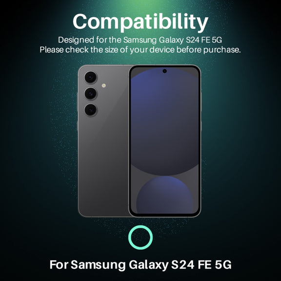 For Samsung Galaxy S24 FE 5G NORTHJO Camera Lens Protector CD Metal Ring Tempered Glass Film(Black)